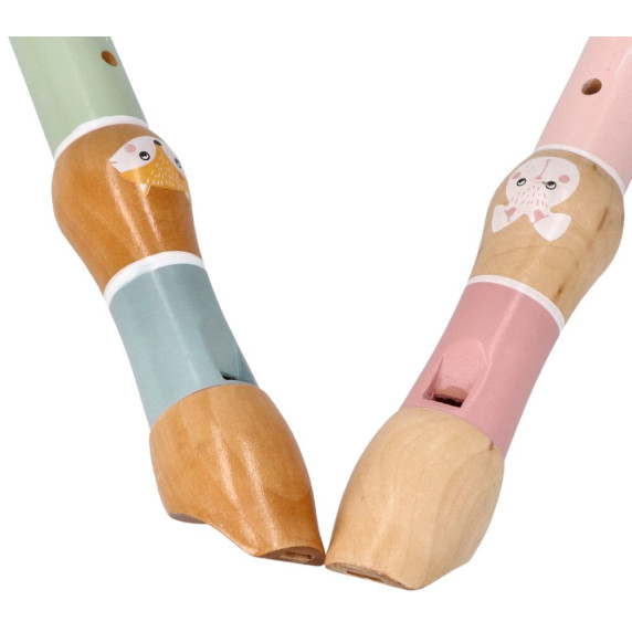Fa furulya ADAM TOYS - Rózsaszín nyuszis