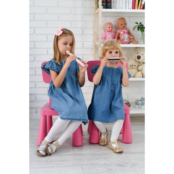 Fa furulya ADAM TOYS - Rózsaszín nyuszis
