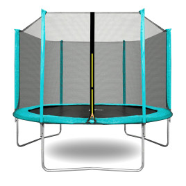 Trambulina 180 cm cu plasă de protecție externă - AGA SPORT TOP MRT1006LB - albastru deschis - 