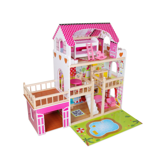 Domček pre bábiky s LED osvetlením Aga4Kids GABRIELLA MR6052