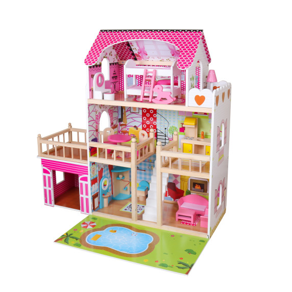 Domček pre bábiky s LED osvetlením Aga4Kids GABRIELLA MR6052