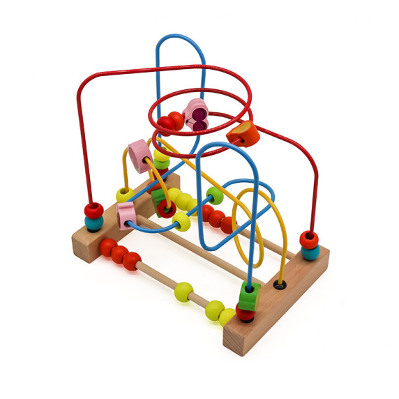 Labirint lemn cu bile colorate - Aga4Kids MR6055