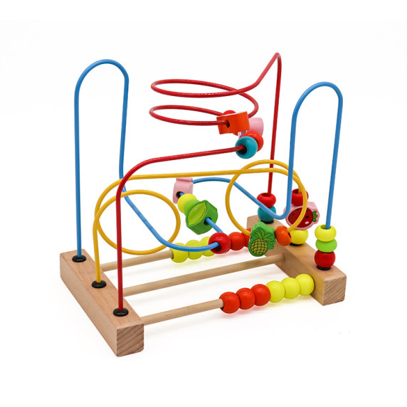 Labirint lemn cu bile colorate - Aga4Kids MR6055