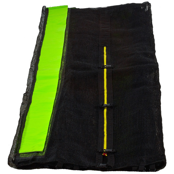 Ochranná sieť na trampolínu s celkovým priemerom 250 cm na 6 tyčí svetlozelená AGA MR1508OUT-6LG - čierna - svetlozelená