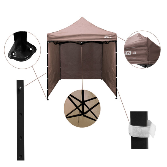 Pavilion grădină - 2x2 m - AGA PARTY MR2x2Brown - maro