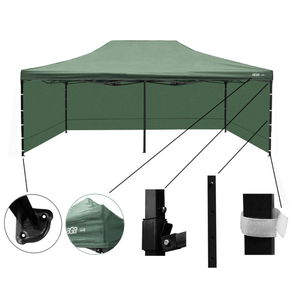 Predajný stánok 3 x 6 m AGA PARTY MR3x6Green - zelený