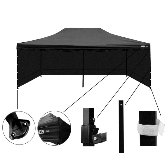 Pavilon grădină 3x6 m AGA PARTY MR3x6Black - Negru