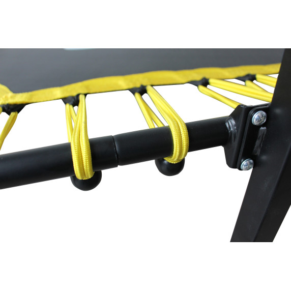 Trambulină Aga Fitness de 130 cm cu mâner - galben