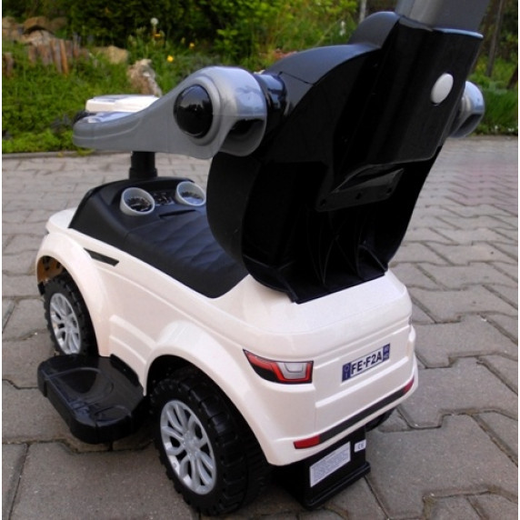 Mașină fără pedale cu mâner - R-Sport J4 - alb