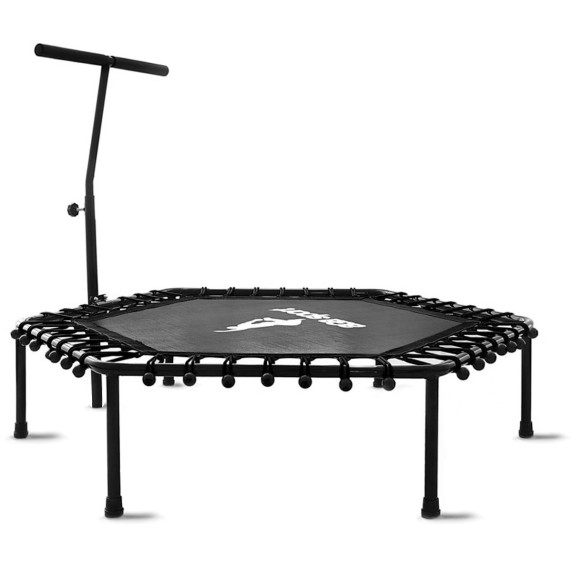 FITNESS Trampolína s madlom 130 cm AGA MR1130BLACK - čierna