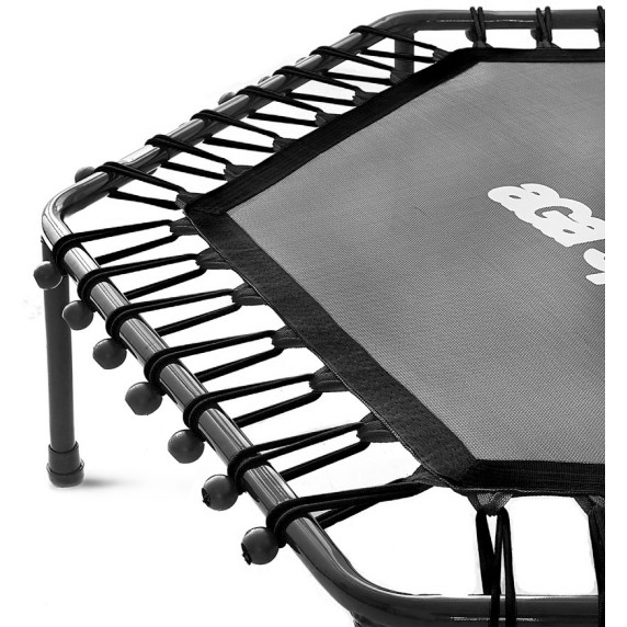 FITNESS Trampolína s madlom 130 cm AGA MR1130BLACK - čierna