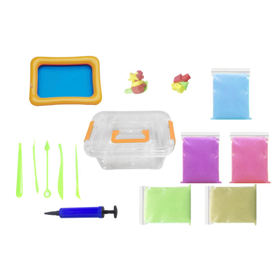 Kinetický piesok 5 kg formičky  + pieskovisko Aga4Kids MR1359