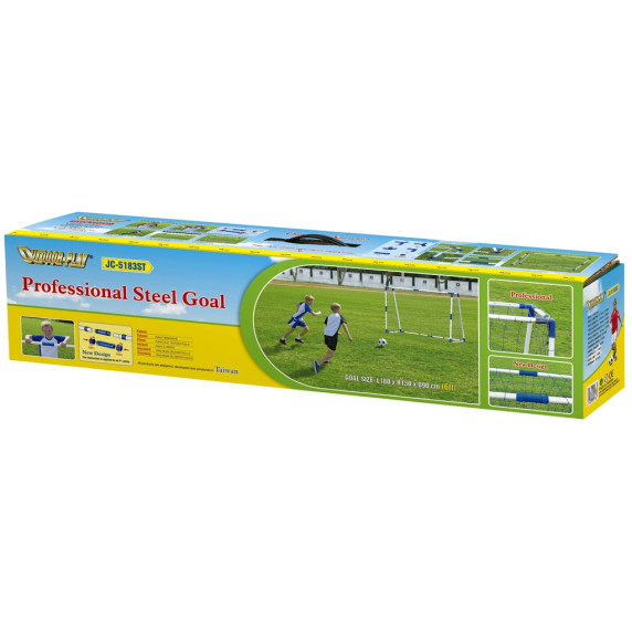 Futbalová bránka 180 x 130 x 90 cm PROFESSIONAL STEEL JC-5183ST