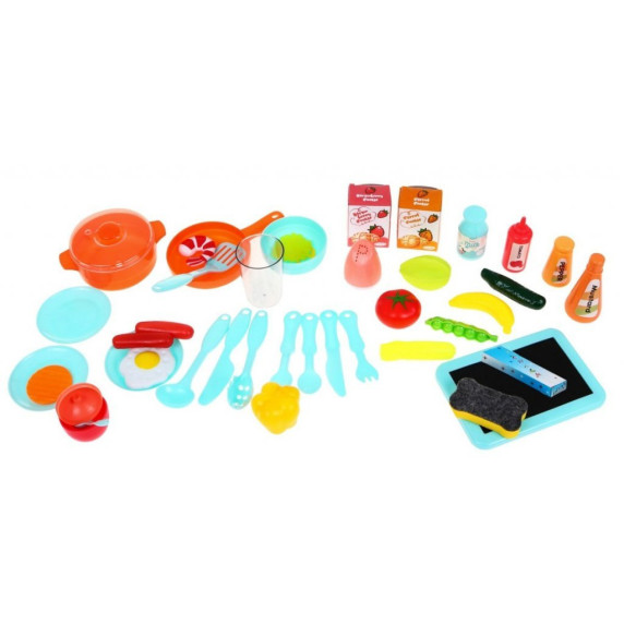 Bucătărie pentru copii din plastic - Aga4Kids MODERN KITCHEN MR6025 - albastru