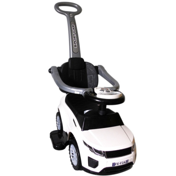 Mașină fără pedale cu mâner - R-Sport J4 - alb