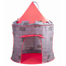 Cort de joacă pentru copii - castel medieval - Aga4Kids MR7016 - gri/roșu - 