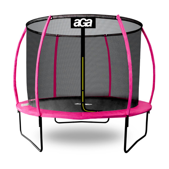 Trambulin belső védőhálóval 180 cm Aga SPORT EXCLUSIVE MRPU1006P - rózsaszín