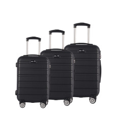 Bőrönd szett Aga Travel MR4650-Black - Fekete - 