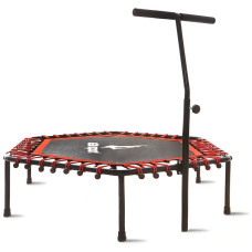 FITNESS Trampolína s madlom 130 cm AGA Fitness130R - červená - 