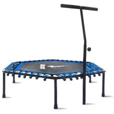 FITNESS Trampolína s madlom 130 cm AGA MR1130DARKBLUE - modrá - 