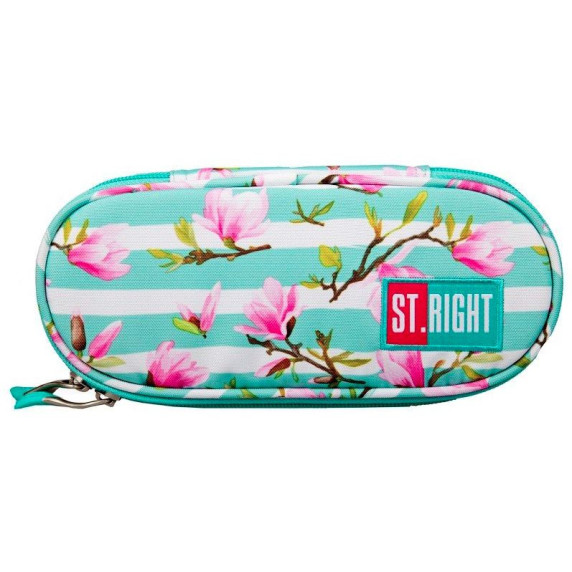 Iskolai szett hátizsák, tolltartó ST.RIGHT BP-47 +SASZETKA-KWIAT-MAGNOLI -  Flower Magnolia 