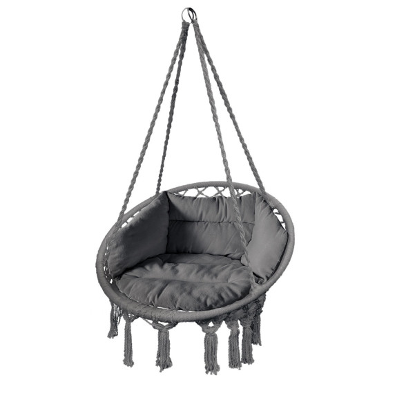 Hamac cu franjuri - gri închis - LINDER EXCLUSIV MC4395