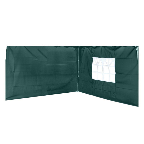 Perete lateral pentru pavilion - AGA Linder Exclusiv ALU 3x3 m - PO2411PU - verde