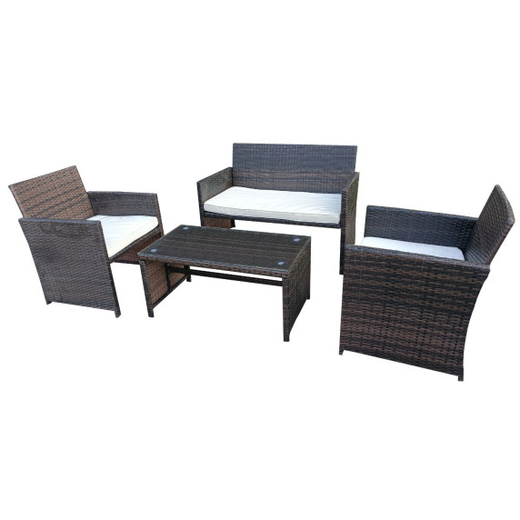 Rattan kertibútor szett 3+1 AGA MR4252 HW4001