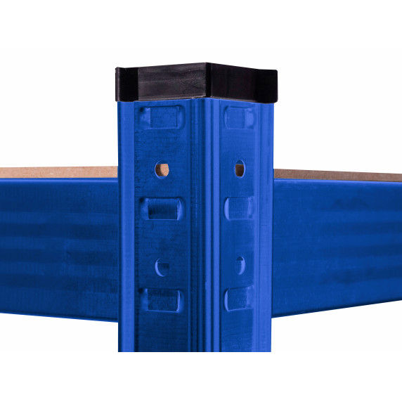 Kovový regál 180 x 90 x 40 cm 5 políc AGA MR4600-Blue - modrý