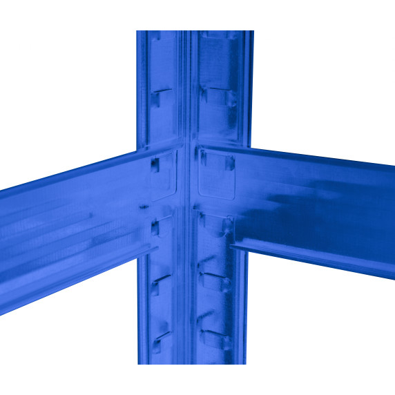 Kovový regál 180 x 90 x 40 cm 5 políc AGA MR4600-Blue - modrý