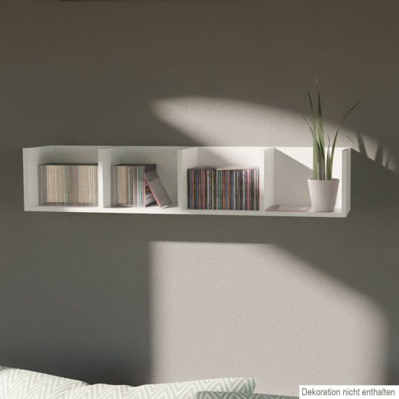 Fali polc 75x15x16 cm LINDER EXCLUSIV WR110 - fehér