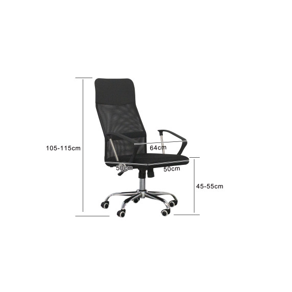 Scaun birou - negru - AGA MR2079