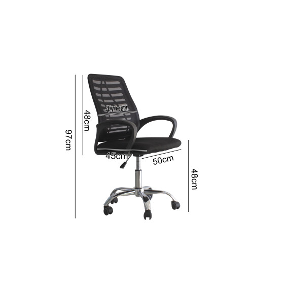 Scaun birou - negru - AGA Tresko MR2078
