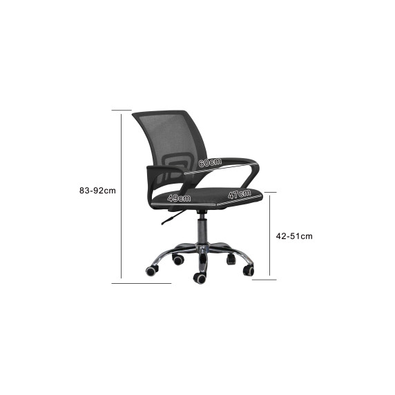 Kancelárske kreslo AGA MR2075 - čierne
