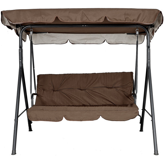 Záhradná hojdačka AGA MAJKA MR4210DarkBrown - tmavohnedá