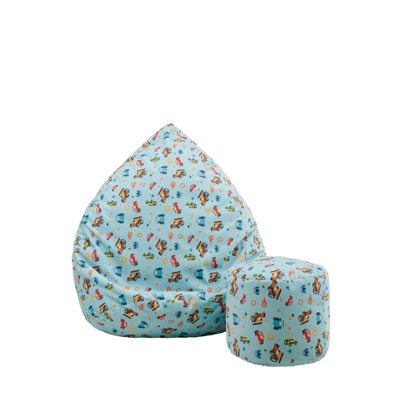 Beanbag pentru copii + suport pentru picior - AGA 3422