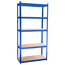 Fém tároló polc 180x90x40 cm 5 polc AGA MR4600-Blue - kék - 