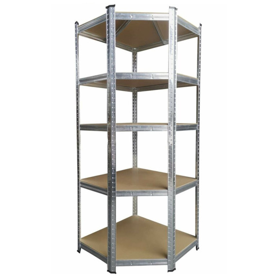 Fém sarokpolc 180x70x40 cm 5 polc AGA MR4603
