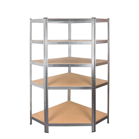 Fém sarokpolc 180x90x40 cm 5 polc AGA MR4604