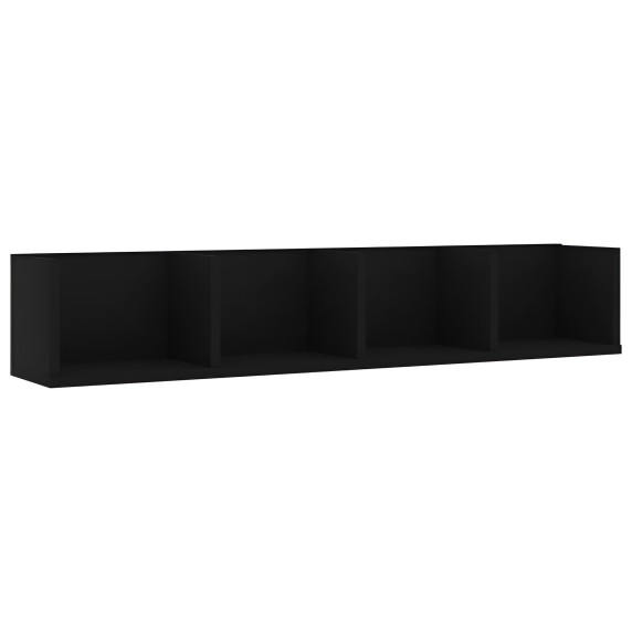Fali polc 75x15x16 cm LINDER EXCLUSIV WR111 - fekete