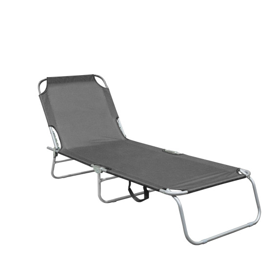 Sezlong plajă - AGA MR4255 -Gri