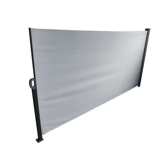 Behúzható oldalsó napellenző, kerti árnyékoló 1,6x3 m AGA MR4256-Light Grey - világos szürke
