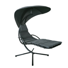 Scaun suspendat cu copertină - 189 x 96 x 194 cm MR4402-Dark Grey - gri - 