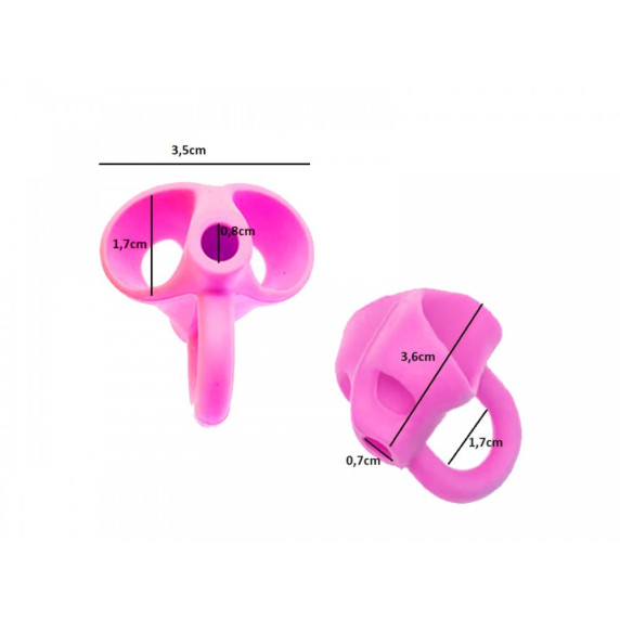 Segédeszköz a megfelelő ceruza tartáshoz - Rózsaszín