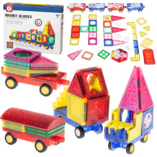 Set de construcție pentru copii 72 buc - MAGNET BLOCKS - 