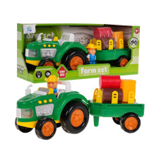 Tractor interactiv cu remorcă și accesorii - Inlea4Fun FARM SET - 