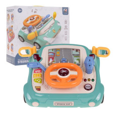 Interaktívne autíčko s pohyblivým volantom Inlea4Fun STEERING WHEEL - zelené - 