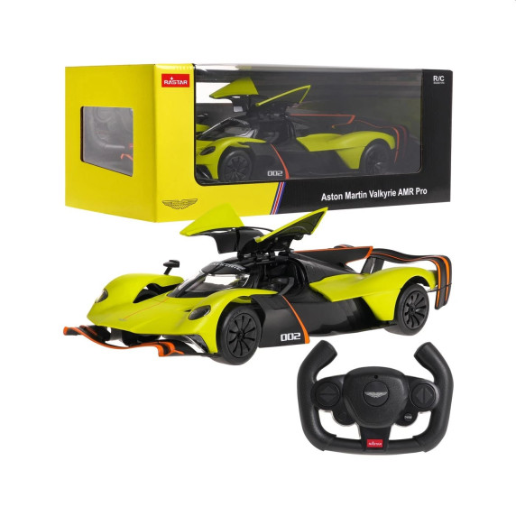 RC Športové autíčko Aston Martin Valkyrie AMR Pro RASTAR 1:14 - svetlozelené