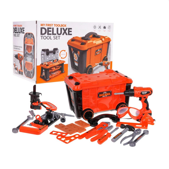 Játék barkácskészlet bőröndben Inlea4Fun MY FIRST TOOLBOX