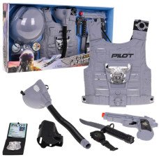 Detský kostým Pilot s príslušenstvom Inlea4Fun PILOT PLAYSET - 